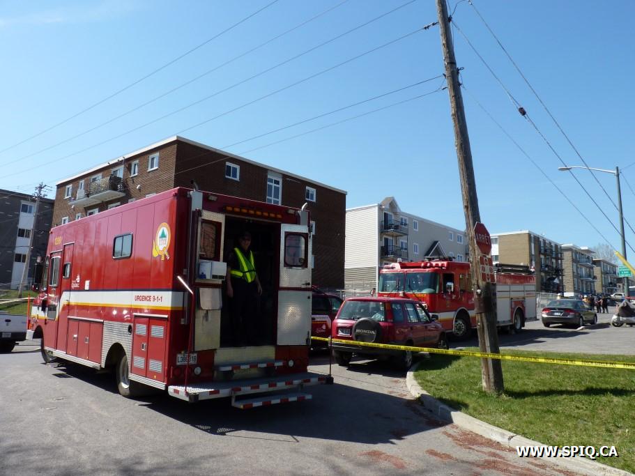 Évacuation au 6365 Rue Xavier Giroux à Québec